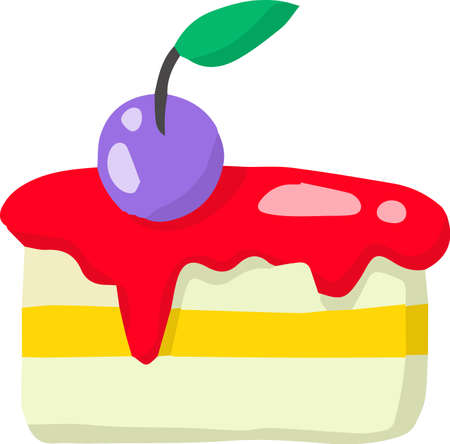 Hand Drawn cute cupcakes illustration isolated on backgroundのイラスト素材