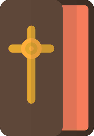 Bible illustration in minimal style isolated on backgroundのイラスト素材