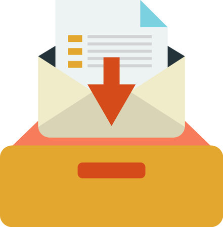 Documents and drawers illustration in minimal style isolated on backgroundのイラスト素材