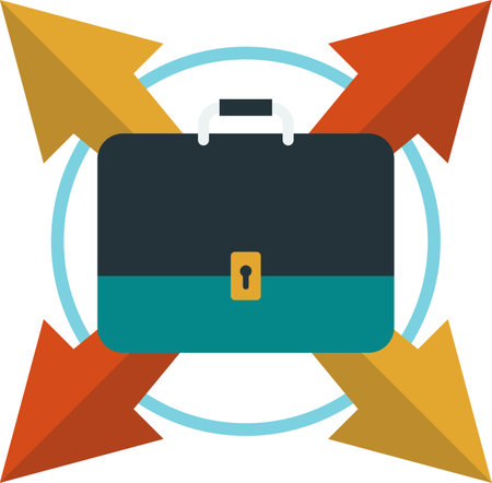 business expansion illustration in minimal style isolated on backgroundのイラスト素材