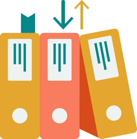 Uploading documents illustration in minimal style isolated on backgroundのイラスト素材