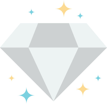 diamonds and success illustration in minimal style isolated on backgroundのイラスト素材