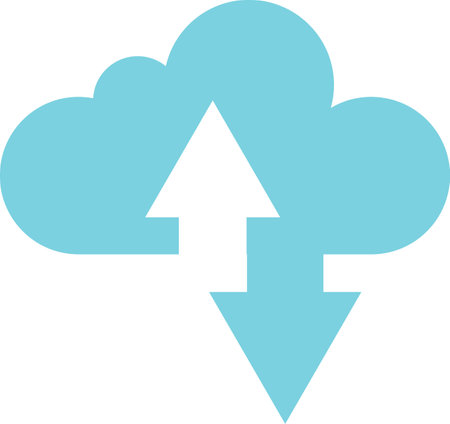 internet cloud symbol illustration in minimal style isolated on backgroundのイラスト素材