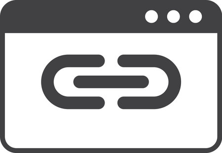 Links and connections illustration in minimal style isolated on backgroundのイラスト素材