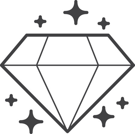 diamonds and success illustration in minimal style isolated on backgroundのイラスト素材