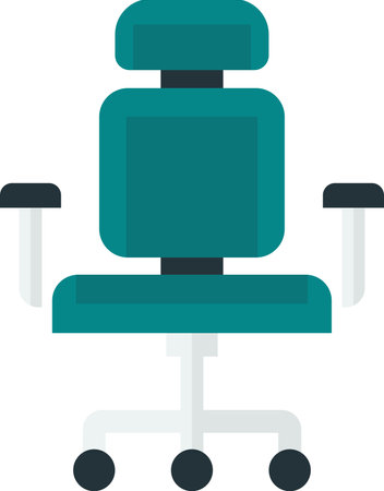 office chair illustration in minimal style isolated on backgroundのイラスト素材