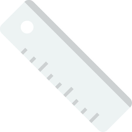 ruler illustration in minimal style isolated on backgroundのイラスト素材