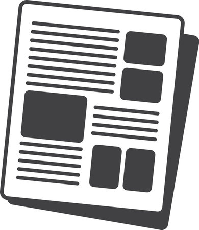 Report illustration in minimal style isolated on backgroundのイラスト素材