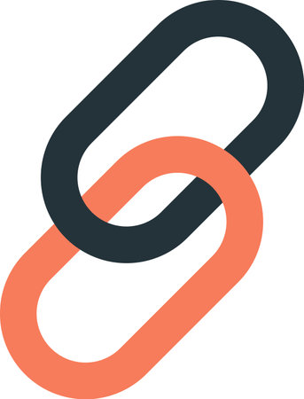 link symbol illustration in minimal style isolated on backgroundのイラスト素材