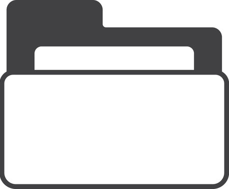 Documents and Folders illustration in minimal style isolated on backgroundのイラスト素材
