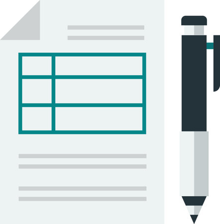 checklist report illustration in minimal style isolated on backgroundのイラスト素材