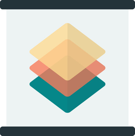 layer illustration in minimal style isolated on backgroundのイラスト素材