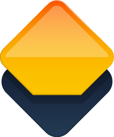 Abstract layers square logo illustration in trendy and minimal style isolated on backgroundのイラスト素材