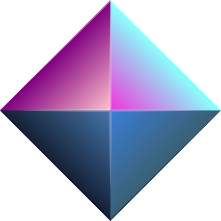 Abstract square logo illustration in trendy and minimal style isolated on backgroundのイラスト素材