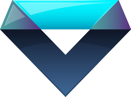 Abstract diamond logo illustration in trendy and minimal style isolated on backgroundのイラスト素材