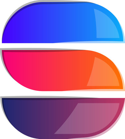 Abstract letter S logo illustration in trendy and minimal style isolated on backgroundのイラスト素材