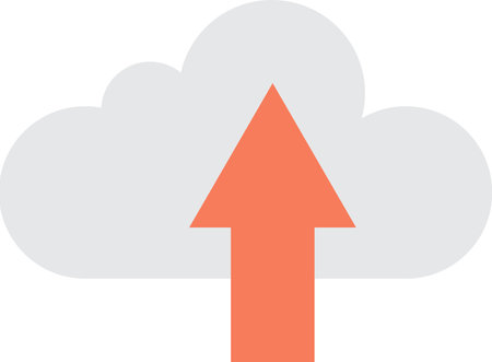 upload illustration in minimal style isolated on backgroundのイラスト素材