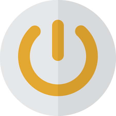 on and off button illustration in minimal style isolated on backgroundのイラスト素材