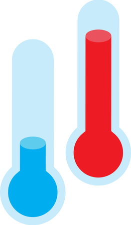 thermometer illustration in 3D isometric style isolated on backgroundのイラスト素材