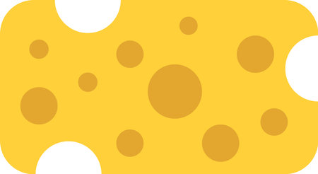 cheese cubes illustration in minimal style isolated on backgroundのイラスト素材