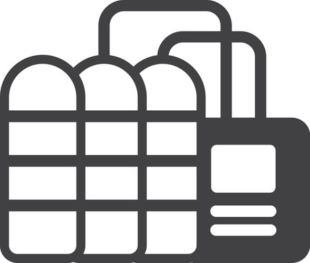 industrial machinery illustration in minimal style isolated on backgroundのイラスト素材