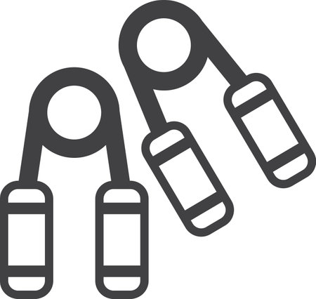 Equipment Hand Grip illustration in minimal style isolated on backgroundのイラスト素材