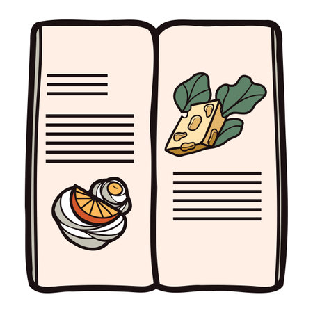 Hand Drawn cute notebook in doodle style isolated on backgroundのイラスト素材