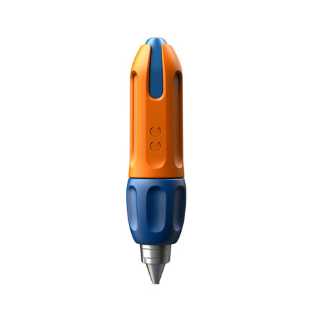 illustration of electric screwdriver isolated on background with Generative AIの素材