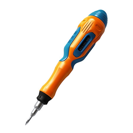 illustration of electric screwdriver isolated on background with Generative AIの素材