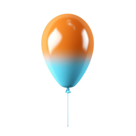 illustration of balloon isolated on background with Generative AIの素材