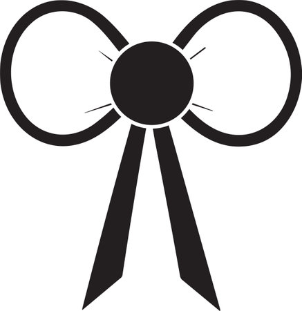 Vintage style ribbon object for decoration isolated on backgroundのイラスト素材