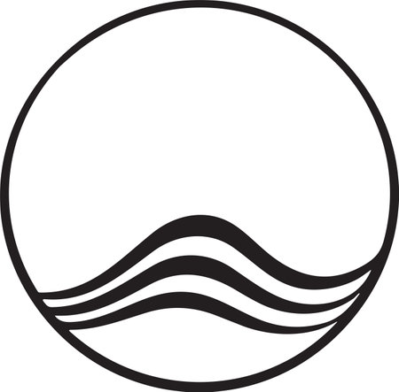 Mountain logo in tourism concept in minimal style for decoration isolated on backgroundのイラスト素材