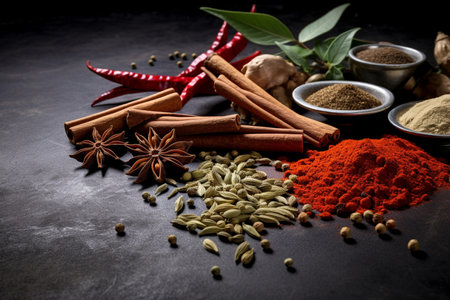 spices and herbs  for cook foodの素材