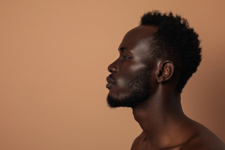 african male model turn sidewaysの素材