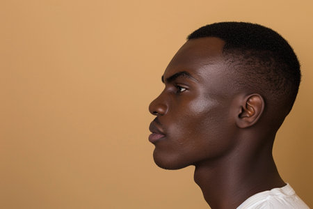 african male model turn sidewaysの素材