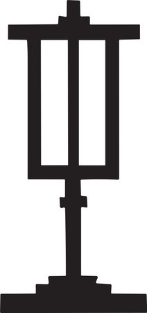 Japanese gate logo or Chinese lantern in vintage style isolated on backgroundのイラスト素材