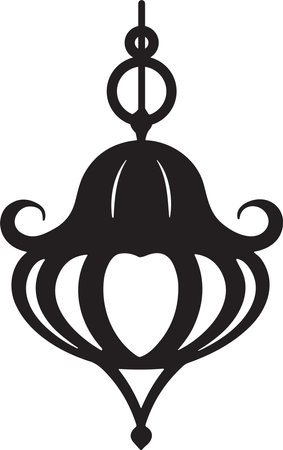 Islamic style lamp in vintage style isolated on backgroundのイラスト素材