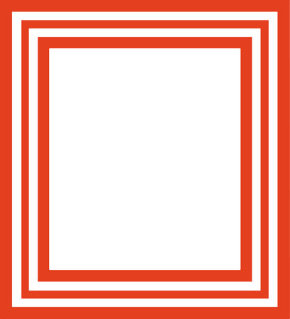 Chinese style message frame in vintage style isolated on backgroundのイラスト素材