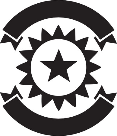 Vintage logo or badge in Vintage or retro style isolated on backgroundのイラスト素材