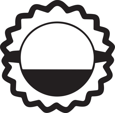 Vintage logo or badge in Vintage or retro style isolated on backgroundのイラスト素材