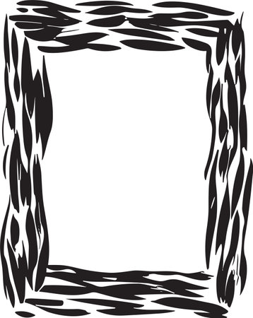 Doodle frame or badge in Doodle or cartoon style isolated on backgroundのイラスト素材