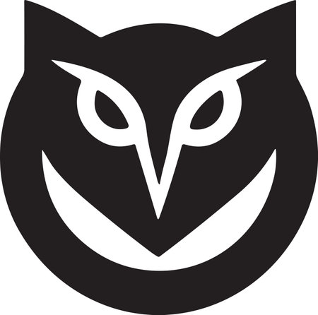 Owl logo or badge in bookstore concept in Vintage or retro style isolated on backgroundのイラスト素材