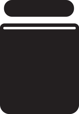 Bottle or jar logo or badge in Vintage style isolated on backgroundのイラスト素材