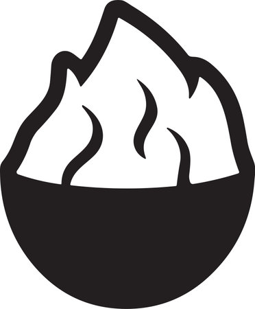 Japanese or Chinese food bowl logo or badge in Vintage style isolated on backgroundのイラスト素材