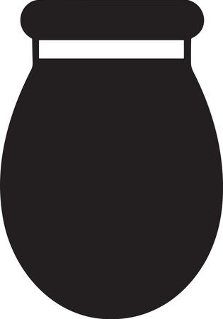 Bottle or jar logo or badge in Vintage style isolated on backgroundのイラスト素材