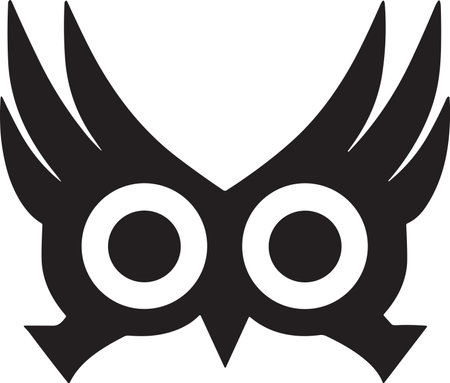 Owl logo or badge in bookstore concept in Vintage or retro style isolated on backgroundのイラスト素材