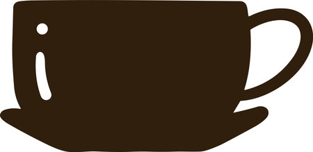 isolate coffee cup flat style on backgroundのイラスト素材