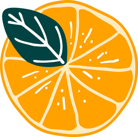 isolate a slice lemon flat style on backgroundのイラスト素材