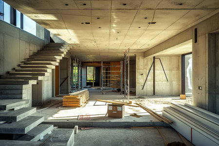 interior of house constructionの素材