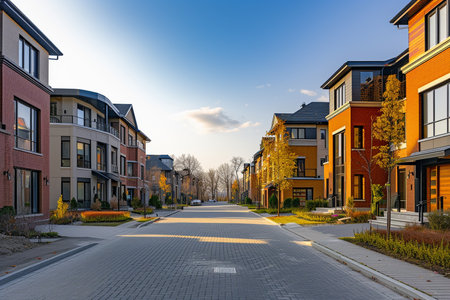 modern house village architectの素材